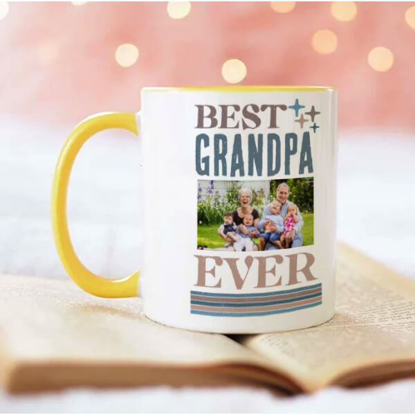 Best Dad Ever Father's Day Photo Collage Customized Photo Printed Coffee Mug