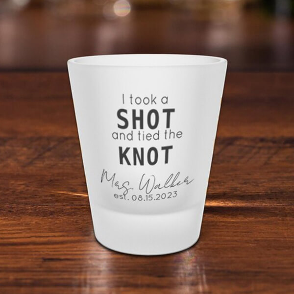 Buy Monogram Design Customized Photo Printed Shot Glass yourPrint