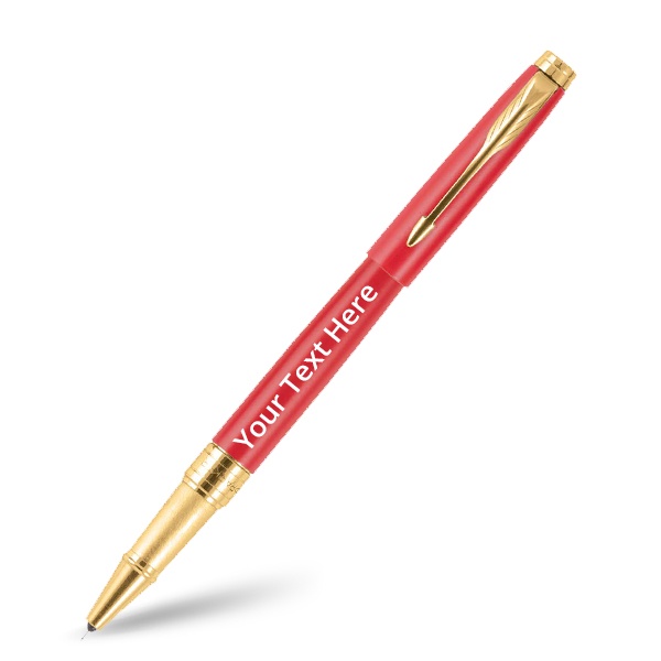 Matte Red Customized Parker Aster Rollerball Pen